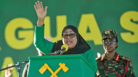 Tanzania's First Female President Faces Limited Opposition in Historic Election