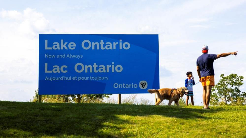 Lake Ontario Sign Stands Firm as Canada Rebuffs US Name Change
