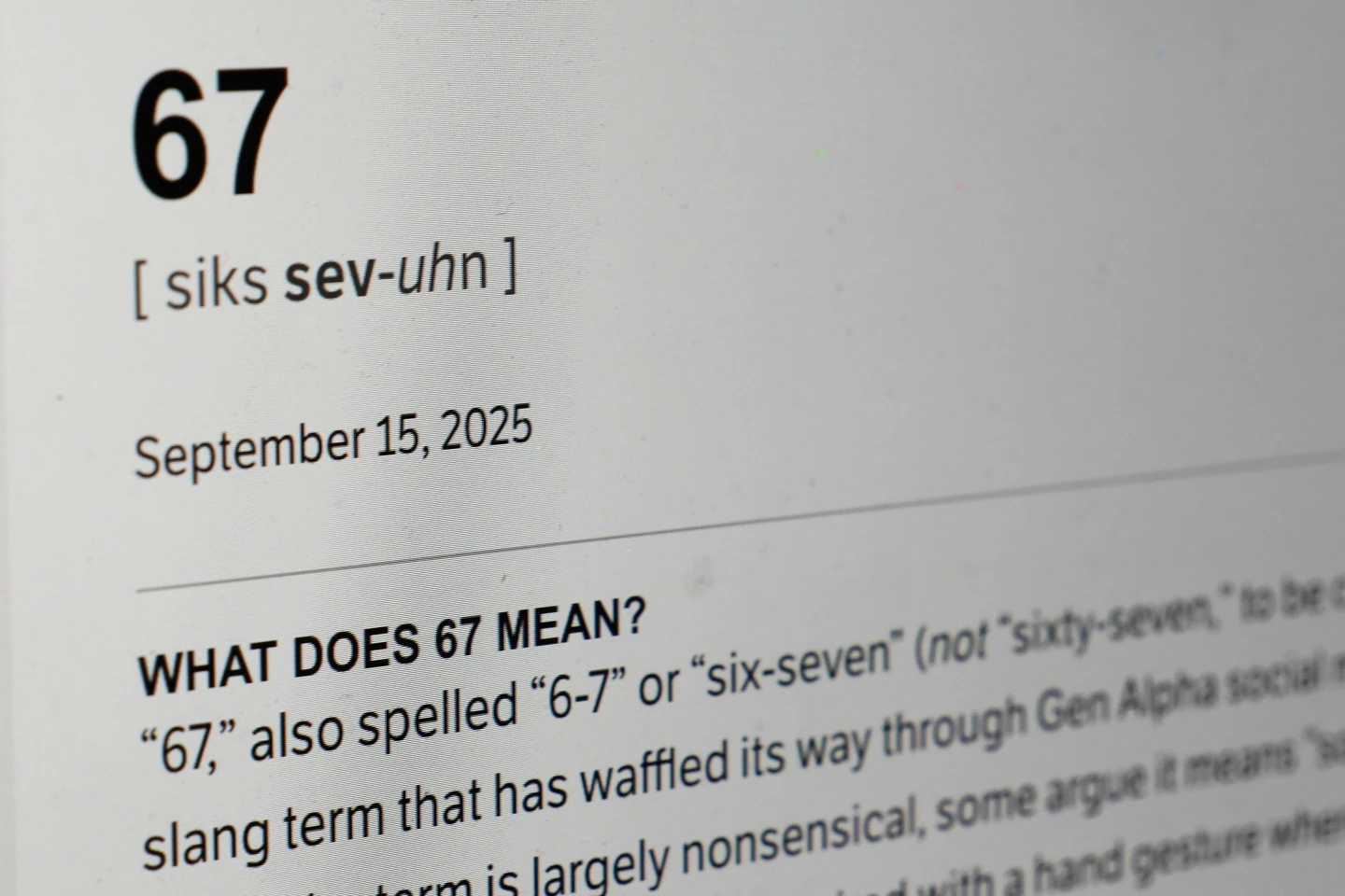 The Viral Rise of '6-7': Dictionary.com's Word of the Year