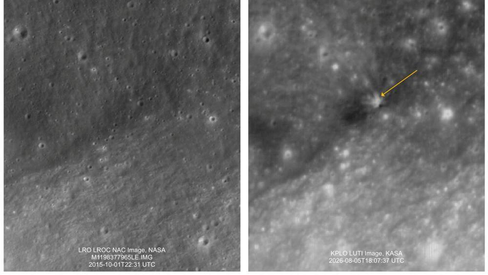 Moon Marks SpaceX Rocket Debris Impact, KASA Publishes Images