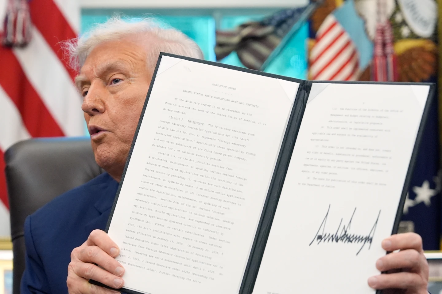 Trump Signs Executive Order to Salvage TikTok's Future in U.S.