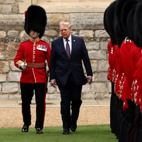 Historic Welcome: Trump and Melania's Royal Reception at Windsor Castle