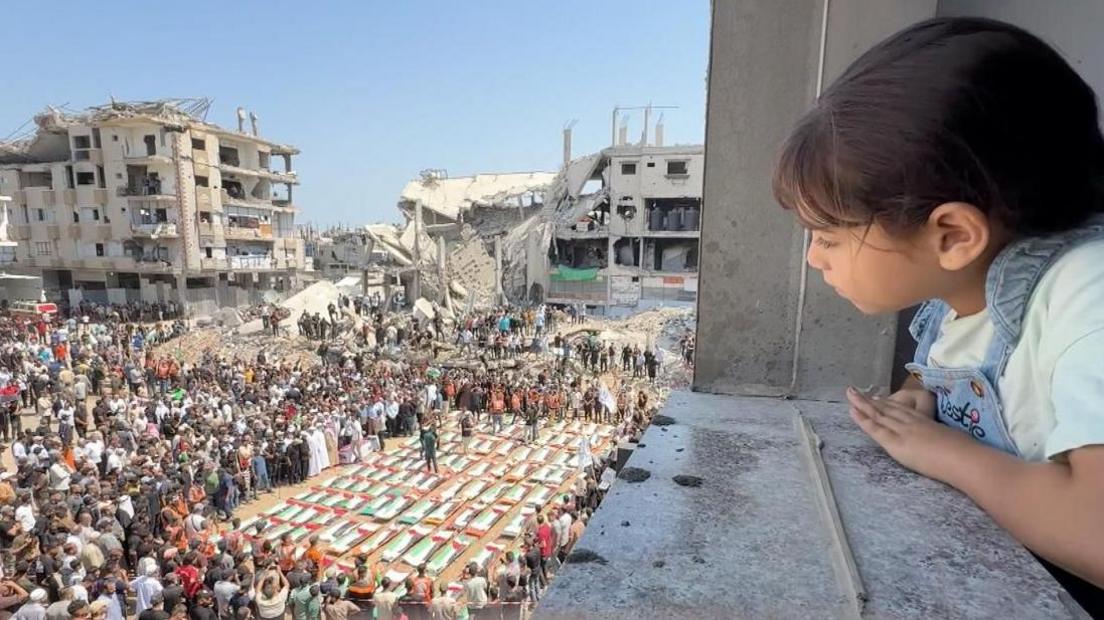 Mass Funeral Held for 112 Gazans Killed in 2023 Israeli Strike