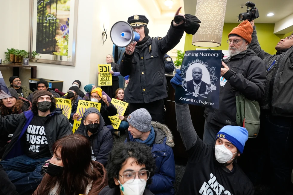Protesters Arrested at Manhattan Hotel Over Alleged ICE Presence