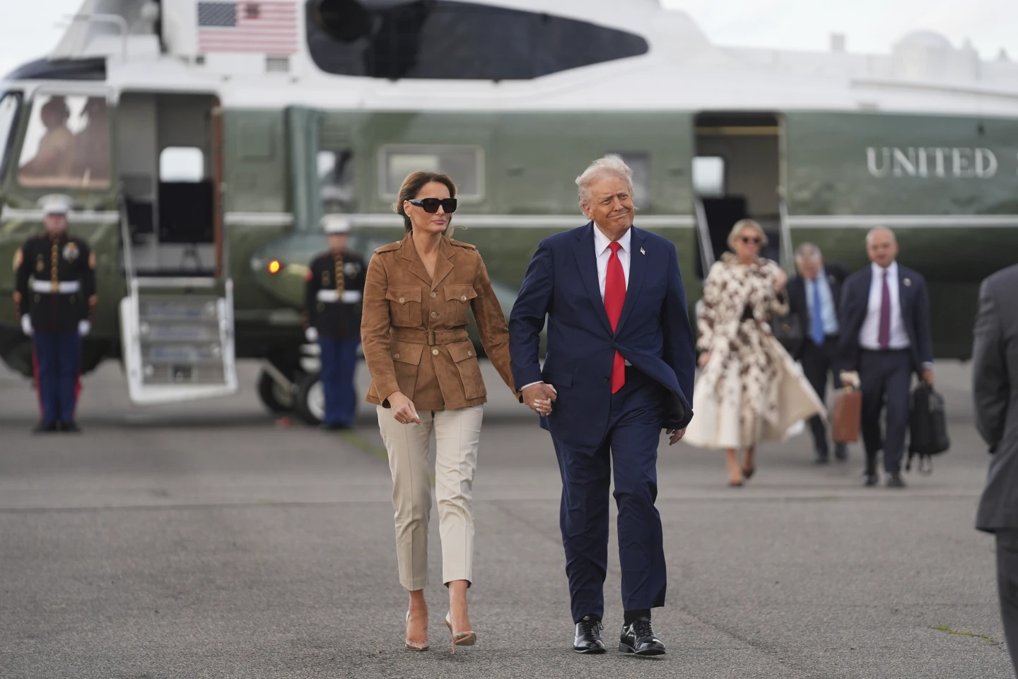 Man Arrested for Aiming Laser Pointer at Marine One with President Trump on Board