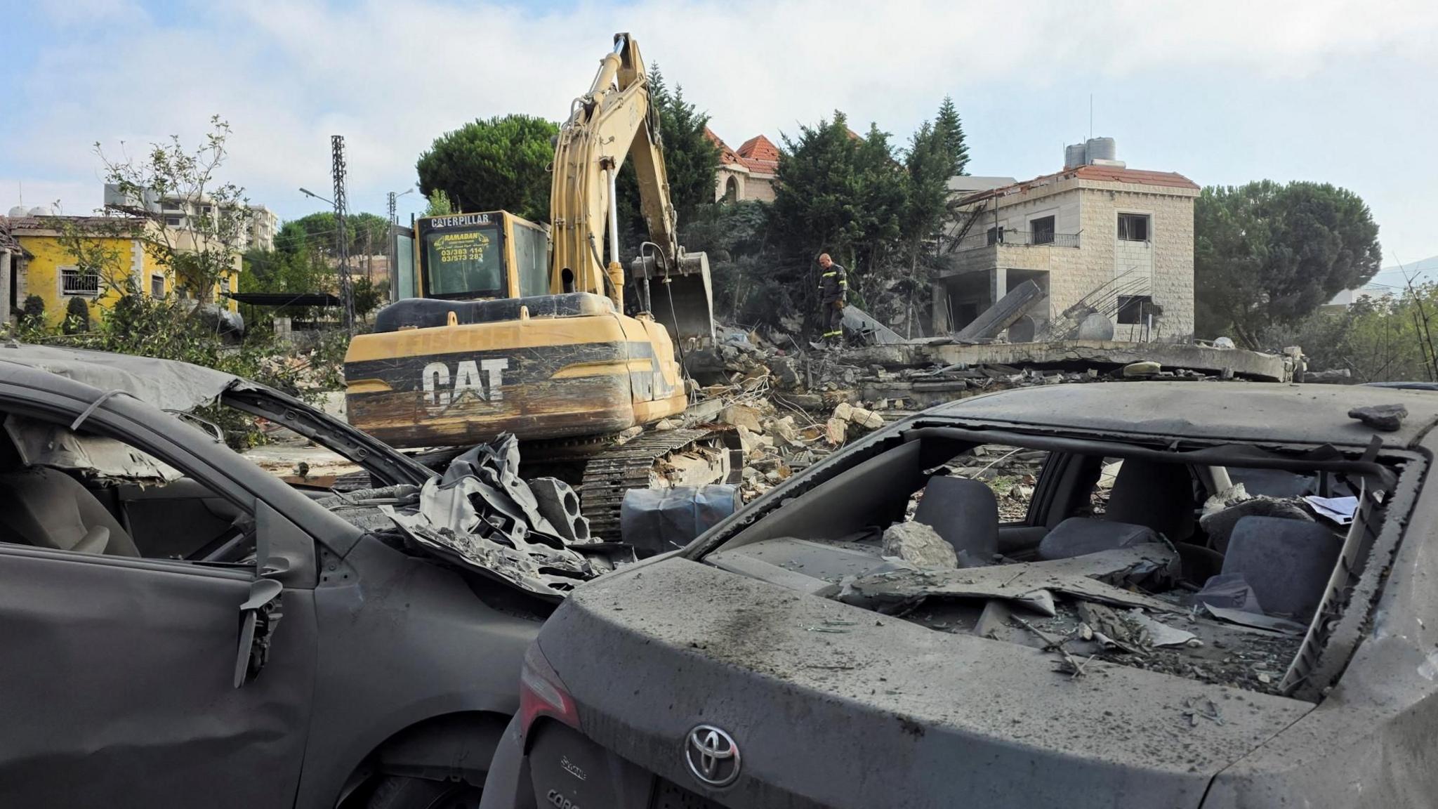 Deadly Israeli Airstrikes Hit Lebanese Village, Killing 12