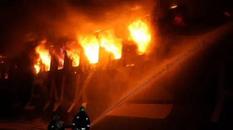 Turkish Car Ferry Catches Fire After Attack in Odesa Port