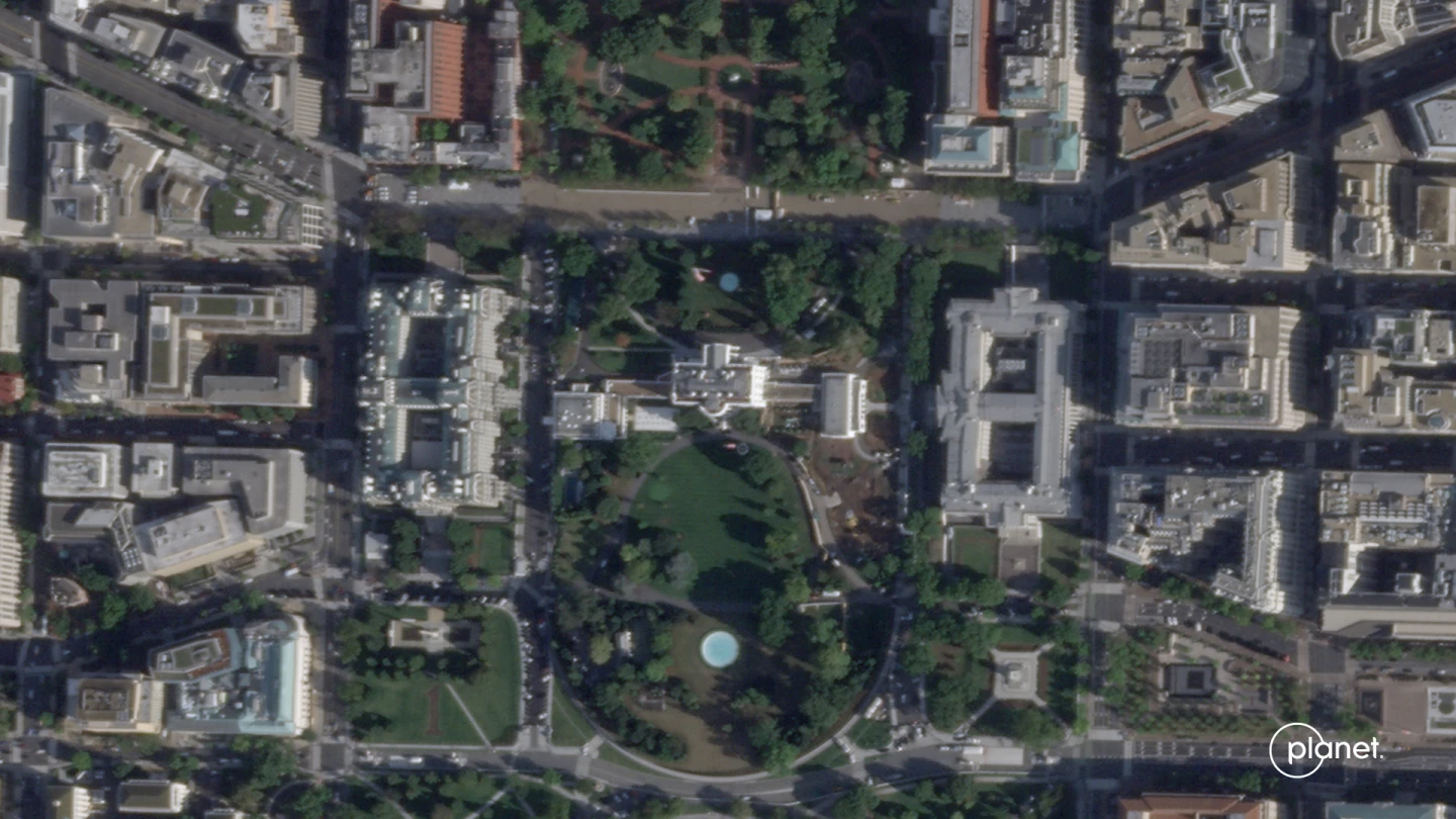 Stunning Satellite Images Capture Demolition of White House East Wing