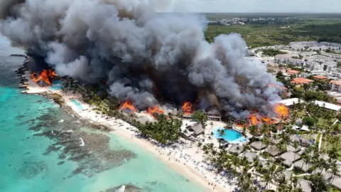 Italian tourist dies as blaze rages at Bayahibe luxury resort