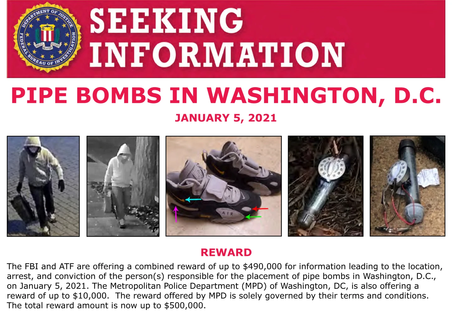 FBI Arrests Suspect in Capitol Pipe Bomb Investigation After Nearly Five Years